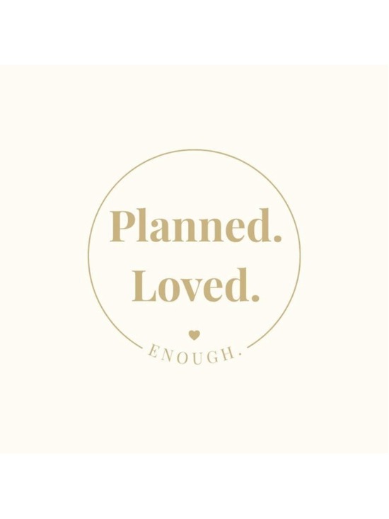 Unbranded Other - Planned. Loved. Enough. Sticker – Empowering Motherhood Vinyl Decal